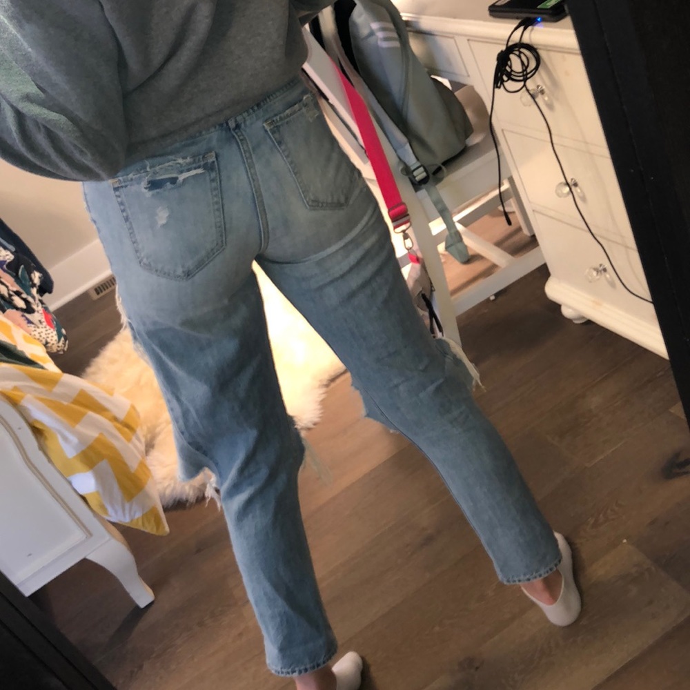 Completely Ripped High Rise Jeans - Picture 3 of 4